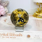Volcano Agate (UV Reactive) Sphere on Stand 186g