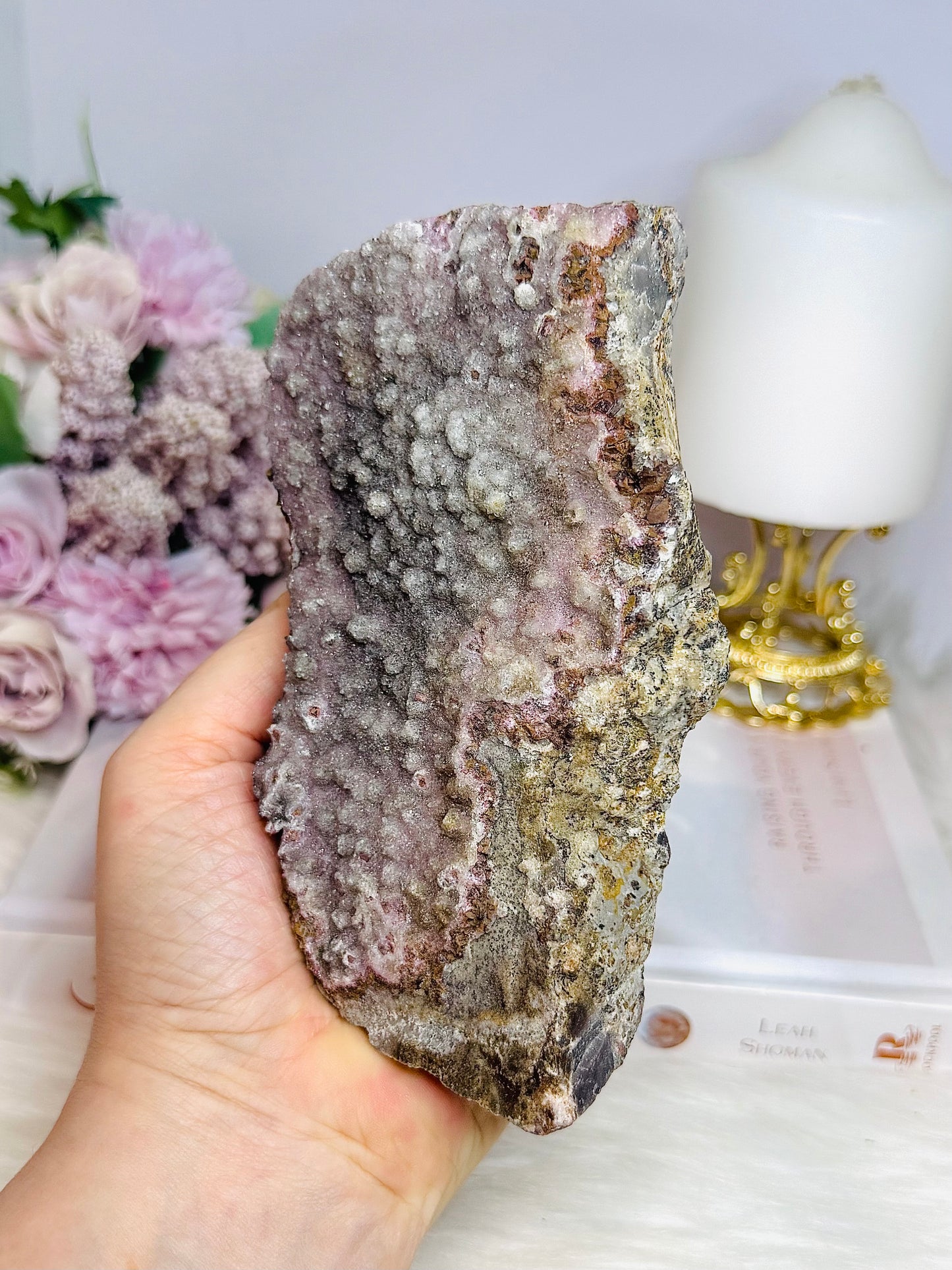 Large Natural Cobalt Calcite Specimen | Slab 14cm 411g