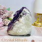 Large High Grade Amethyst Base Cut Cluster | Freeform 808g