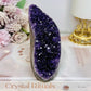 High Grade Deep Purple Amethyst Base Cut Cluster 10cm 609cm