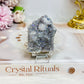 Small Aura Amethyst Druzy Slab 6cm (stand is display only)