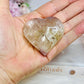 Pink Amethyst Heart On Stand 5cm