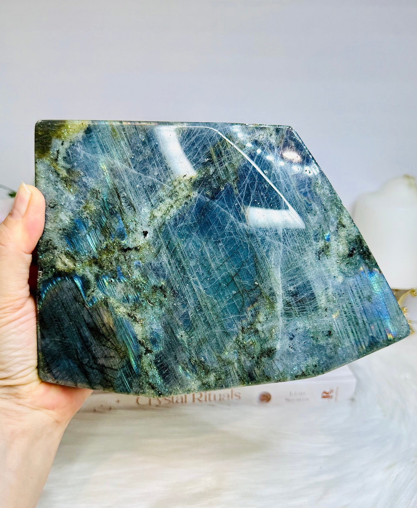 Large Labradorite Freeform Full of Flash 18cm 1.6KG