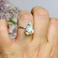 Natural Ethiopian Opal Sterling Silver Ring Size 8