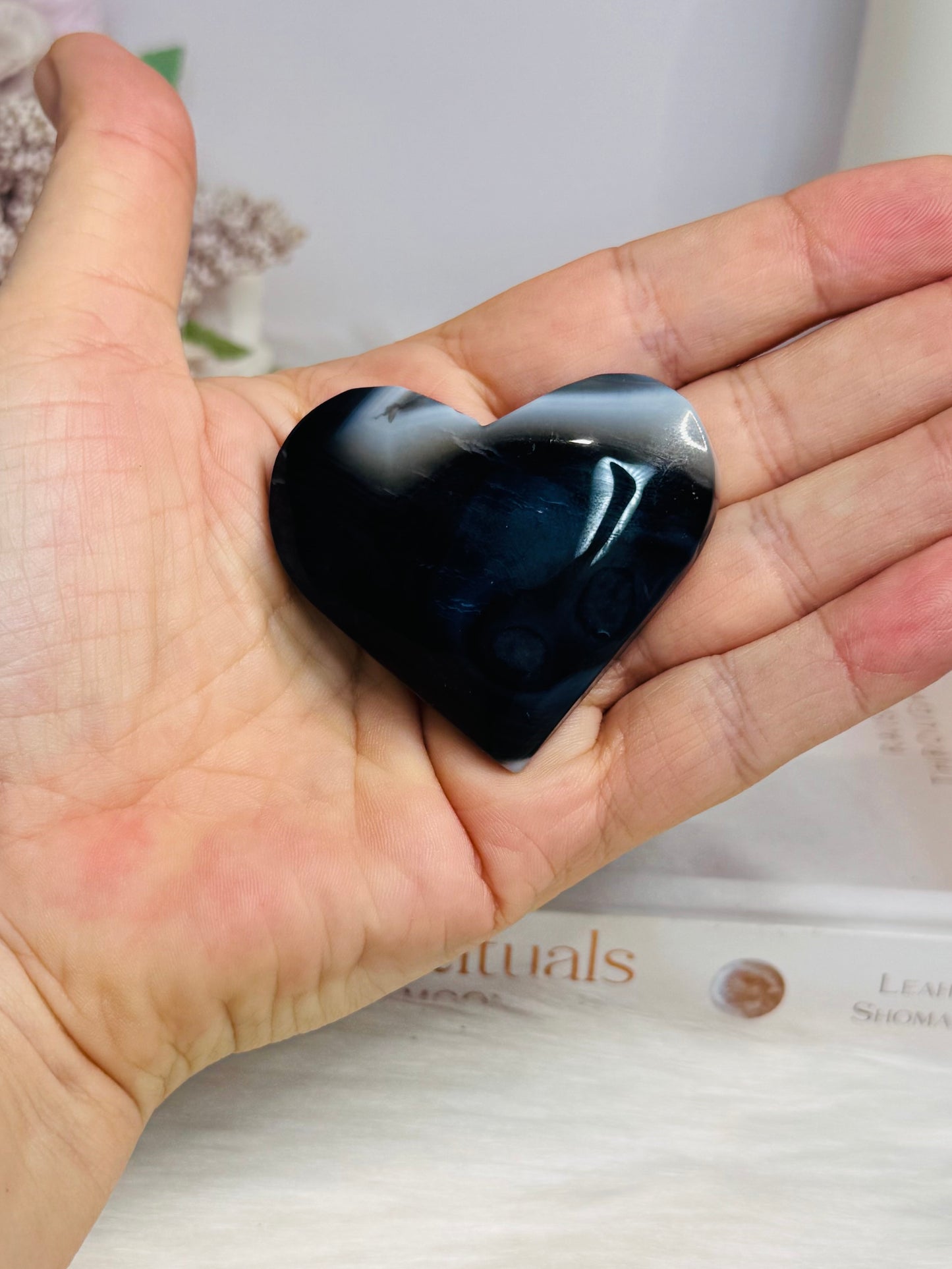 Black Agate Heart 5cm