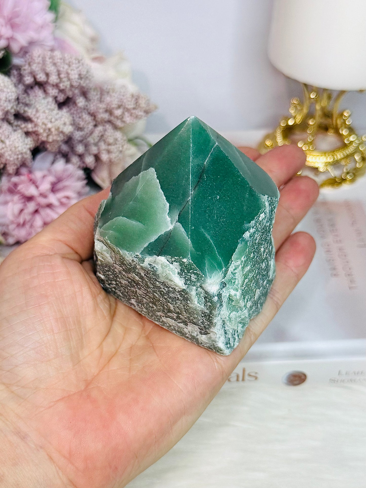 Natural Green Aventurine Polished Point 8.5cm