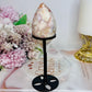Flower Agate Egg On Stand 14.5cm