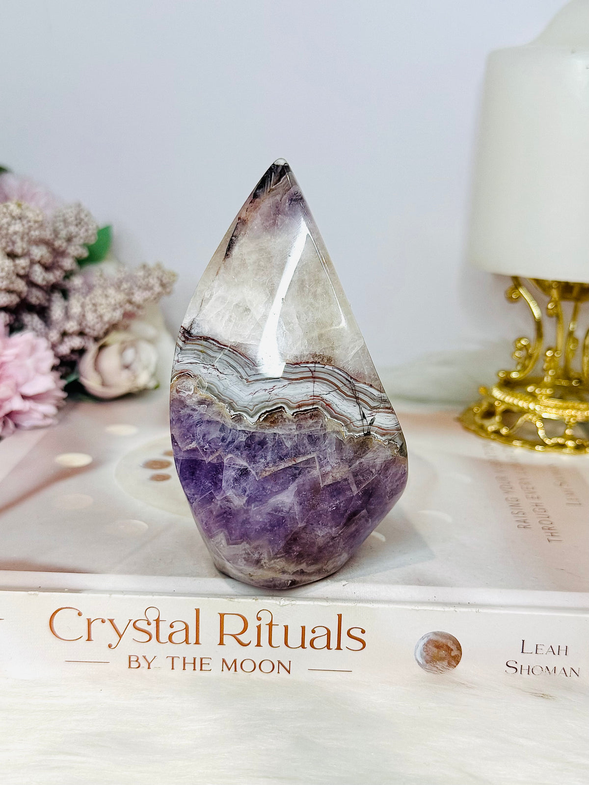 Chevron Amethysy Freeform 11cm 360g