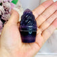 Purple Fluorite Carved Ice Cream 7cm