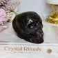 Large Ocean Jasper Carved Skull 8.5cm 428g