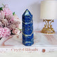 Natural 11cm Lapis Lazuli Carved Tower