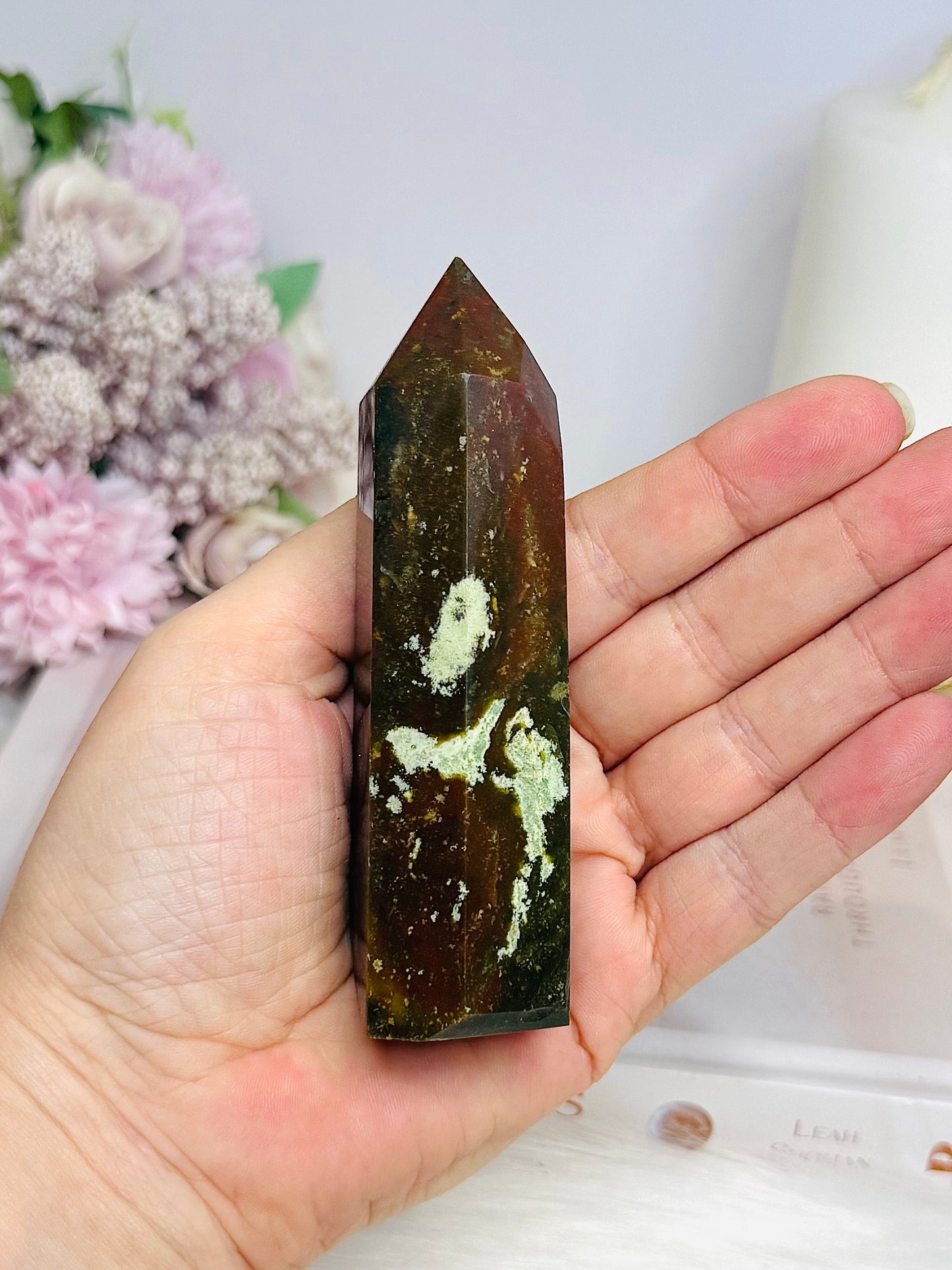 Petrified Wood Polished Tower 11cm