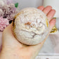 Large Druzy Pink Amethyst Sphere On Stand 630g