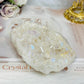 Large Angel Aura Clear Quartz Cluster 428g