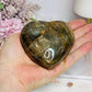 Black Moonstone Puffy Heart with Flash 243g
