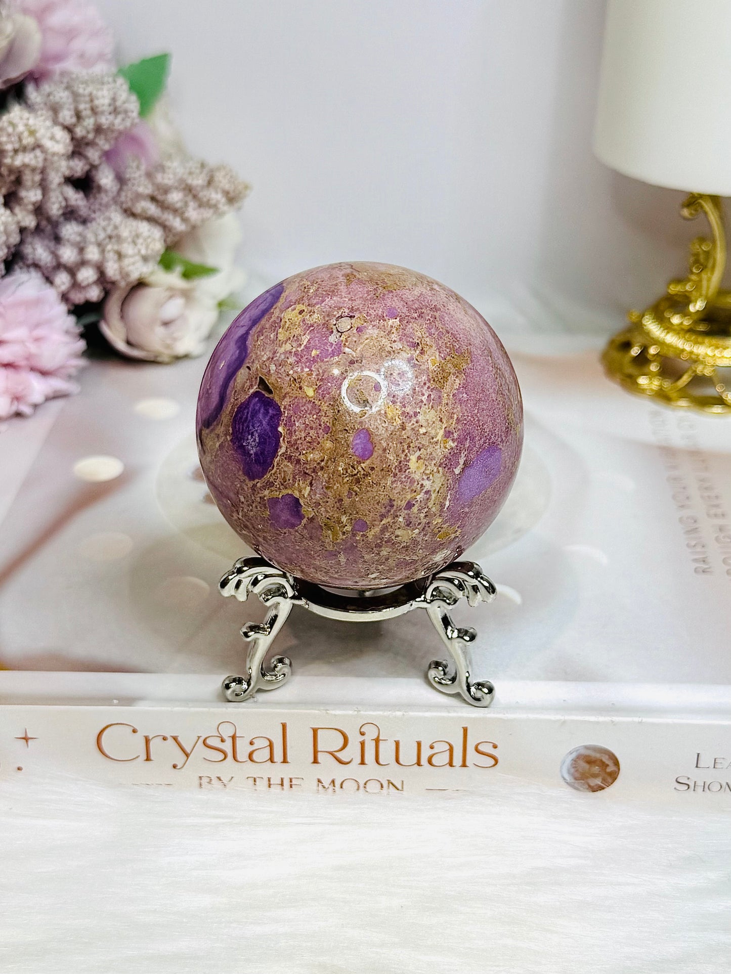 Phosphosiderite Sphere on Stand 284g