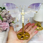 High Grade Amethyst in Quartz Butterfly Wings 15cm