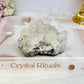 Quartz Cluster in Pyrite 8cm