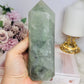 Chunky Large Green Fluorite Tower with Rainbows 15cm 630g