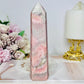 Natural Pink Opal Tower 15.5cm
