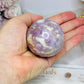 Pink Tourmaline Sphere on Stand 206g