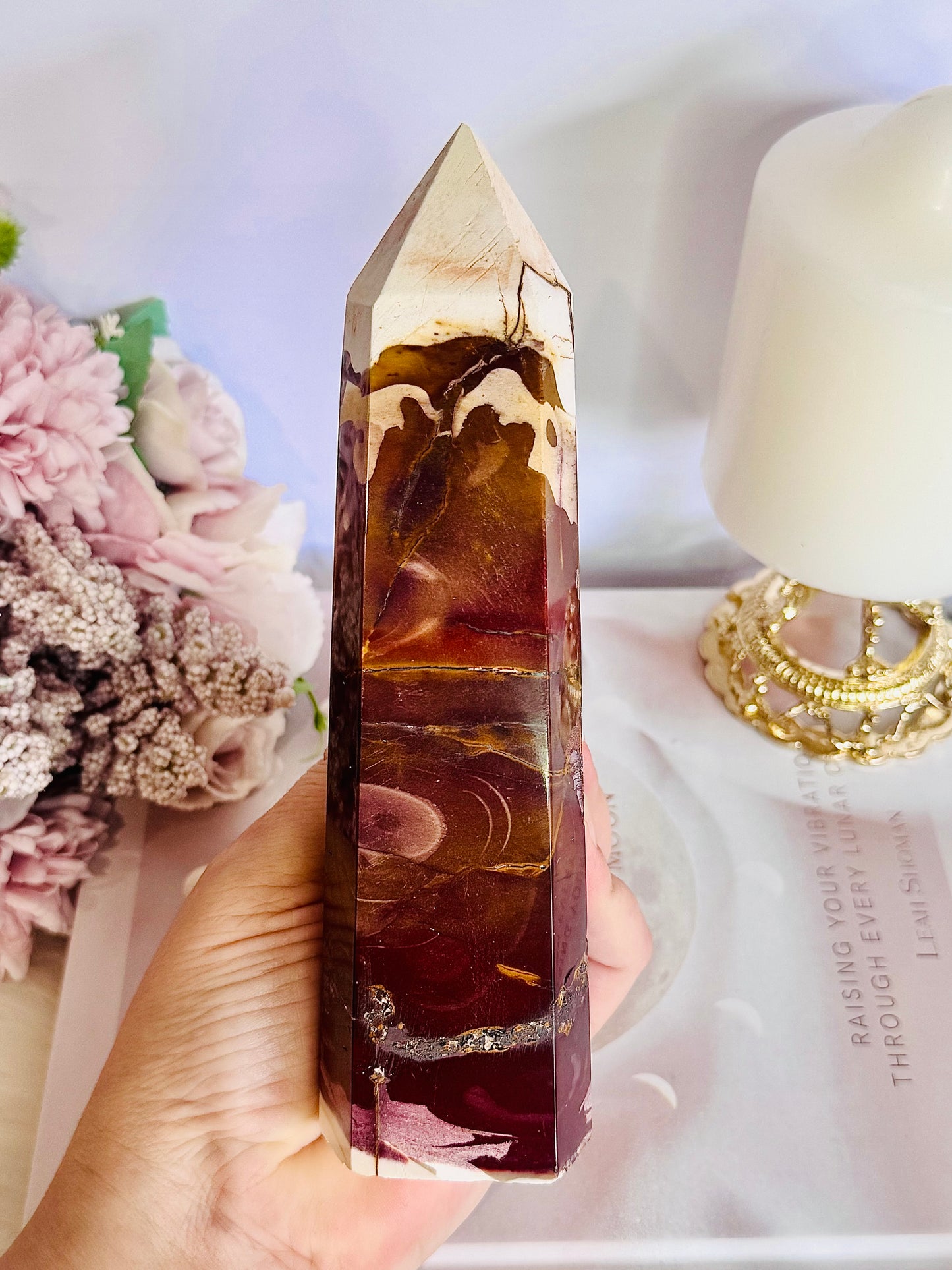 Gorgeous Large Chunky Mookaite Jasper Tower 17.5cm