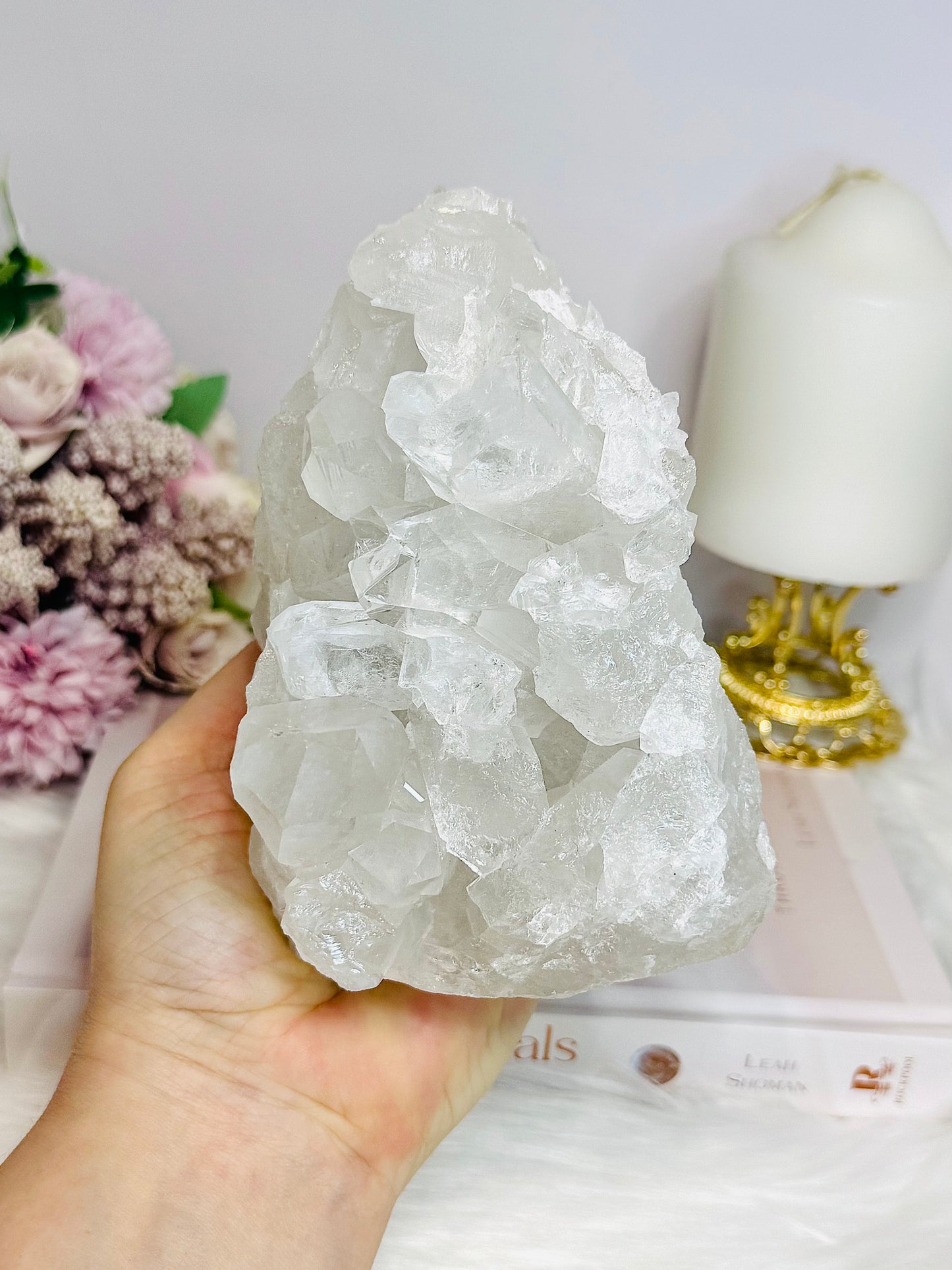 Clear Quartz Cluster (some broken points) 13cm 1.09KG Reduced