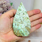 Variscite Carved Flame 10.5cm