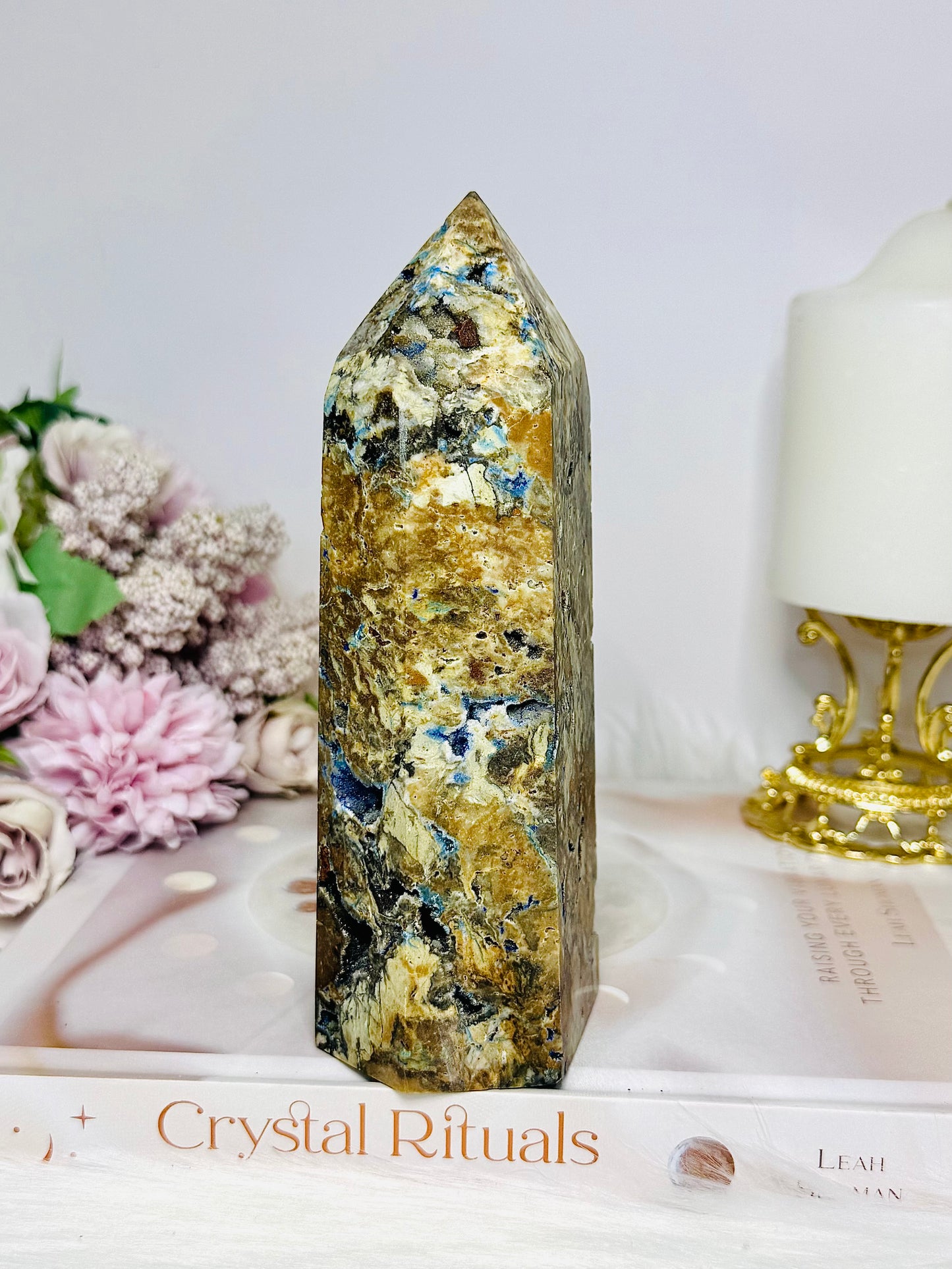 Large Chunky Azurite Tower 15.5cm 688g