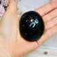 Chunky Large Black Tourmaline Palm Stone