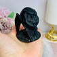 Black Tourmaline Carved Grim Reaper