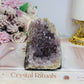 Natural Amethyst Base Cut Cluster 9cm 414g