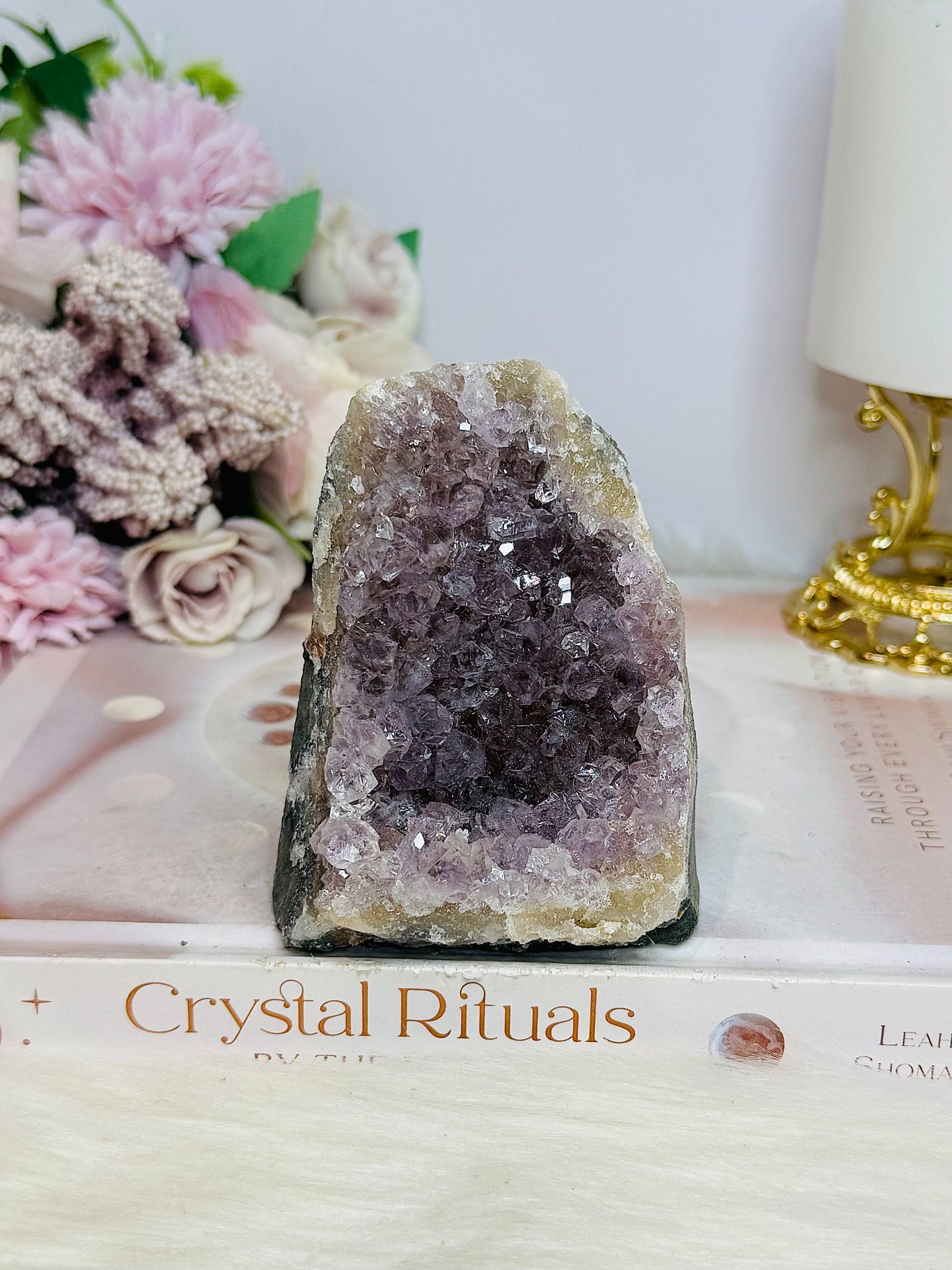 Natural Amethyst Base Cut Cluster 9cm 414g