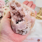 Gorgeous Large 555gram Natural Druzy Pink Amethyst Freeform From Brazil