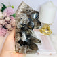 Smokey Quartz Cluster Tower 15cm 801g From Brazil (Points inconsistent not broken)
