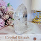 Magical High Grade Clear Quartz Tower 10cm with Stunning Rainbows