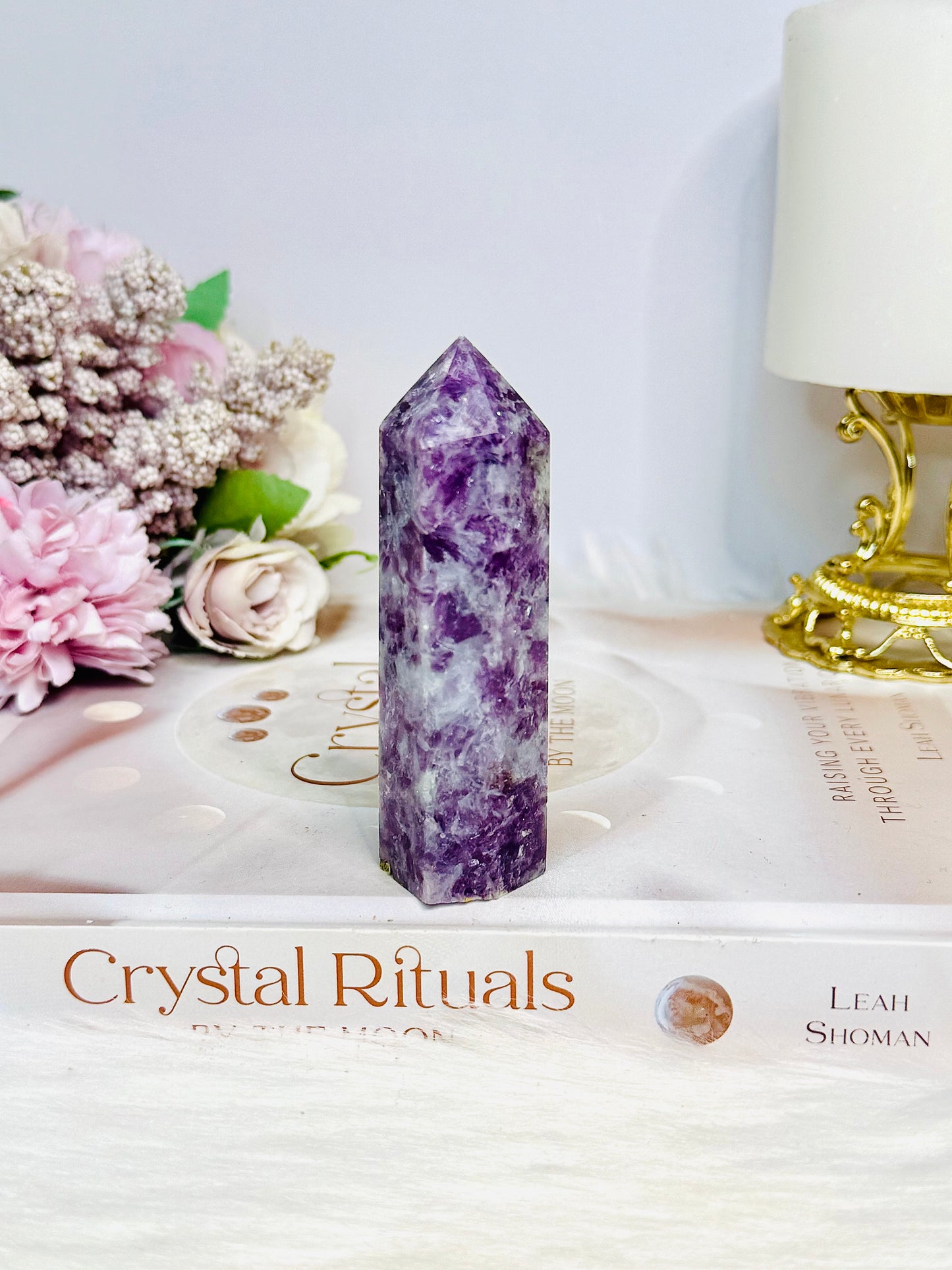 Purple Lepidolite Tower 8cm