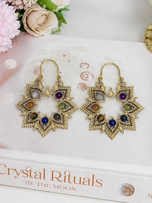 Bohemian Chakra Crystal Earrings