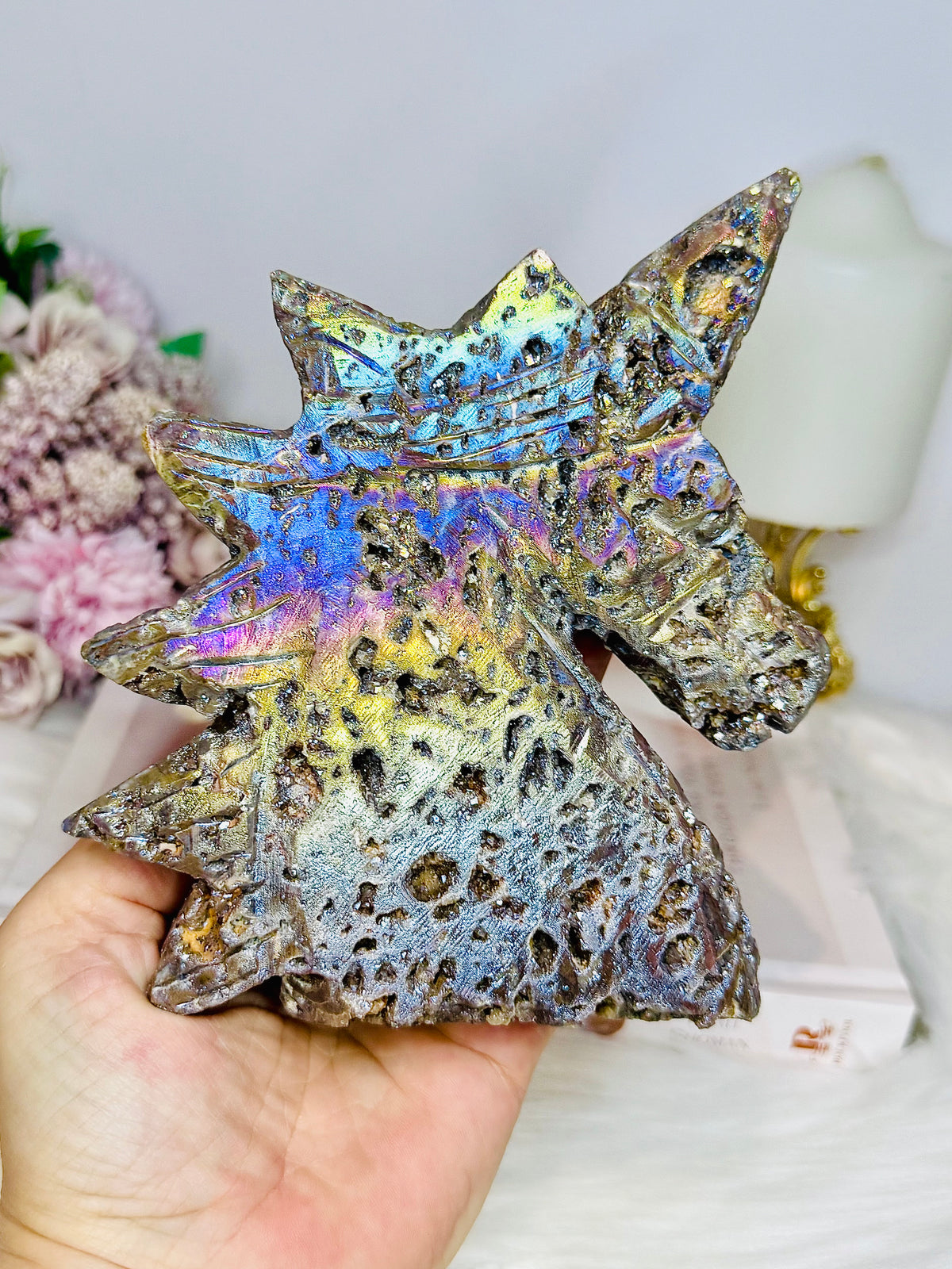 Large Aura Sphalerite Unicorn 15cm 722g
