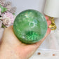 Large Green Fluorite Sphere Full of Rainbows 923g