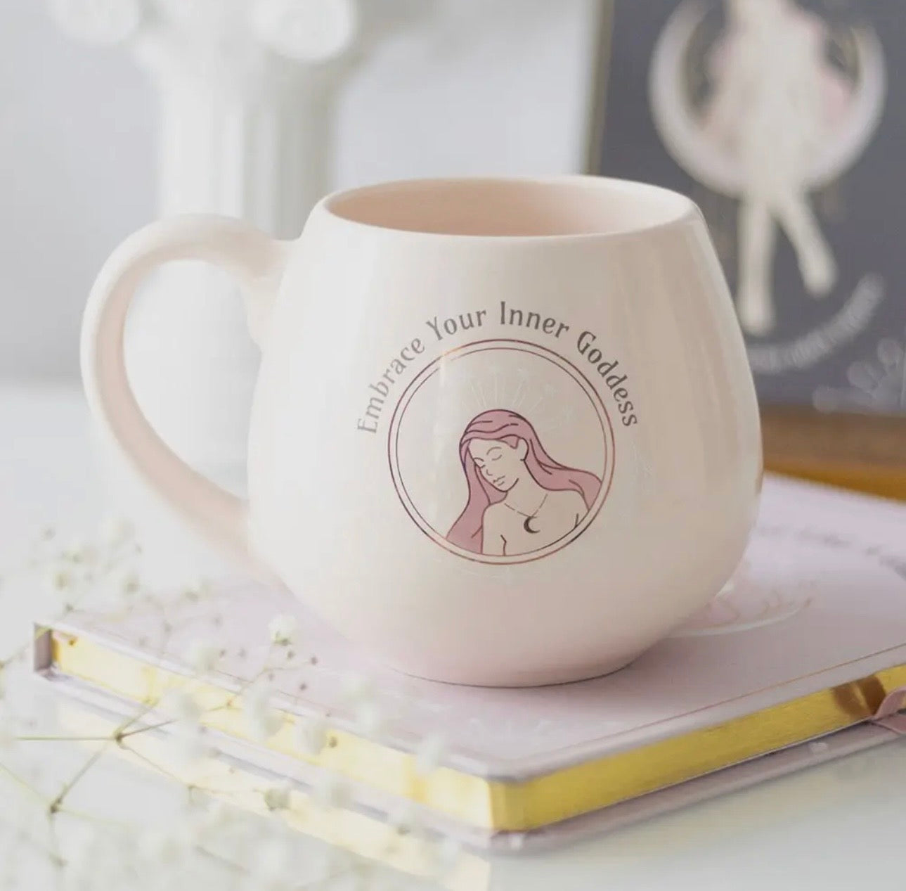 Inner Goddess Rounded Large Ceramic Mug