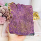 Large Natural Purpurite Slab on Stand 561g