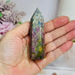 Rare Ruby In Blue Apatite Tower (UV Reactive) 8cm