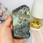 Labradorite Large Freeform 12.5cm 454g (this piece has been damaged in transit has dents on it) Reduced