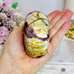 Mookaite Jasper Carved Skull 8cm 330g (natural crack)