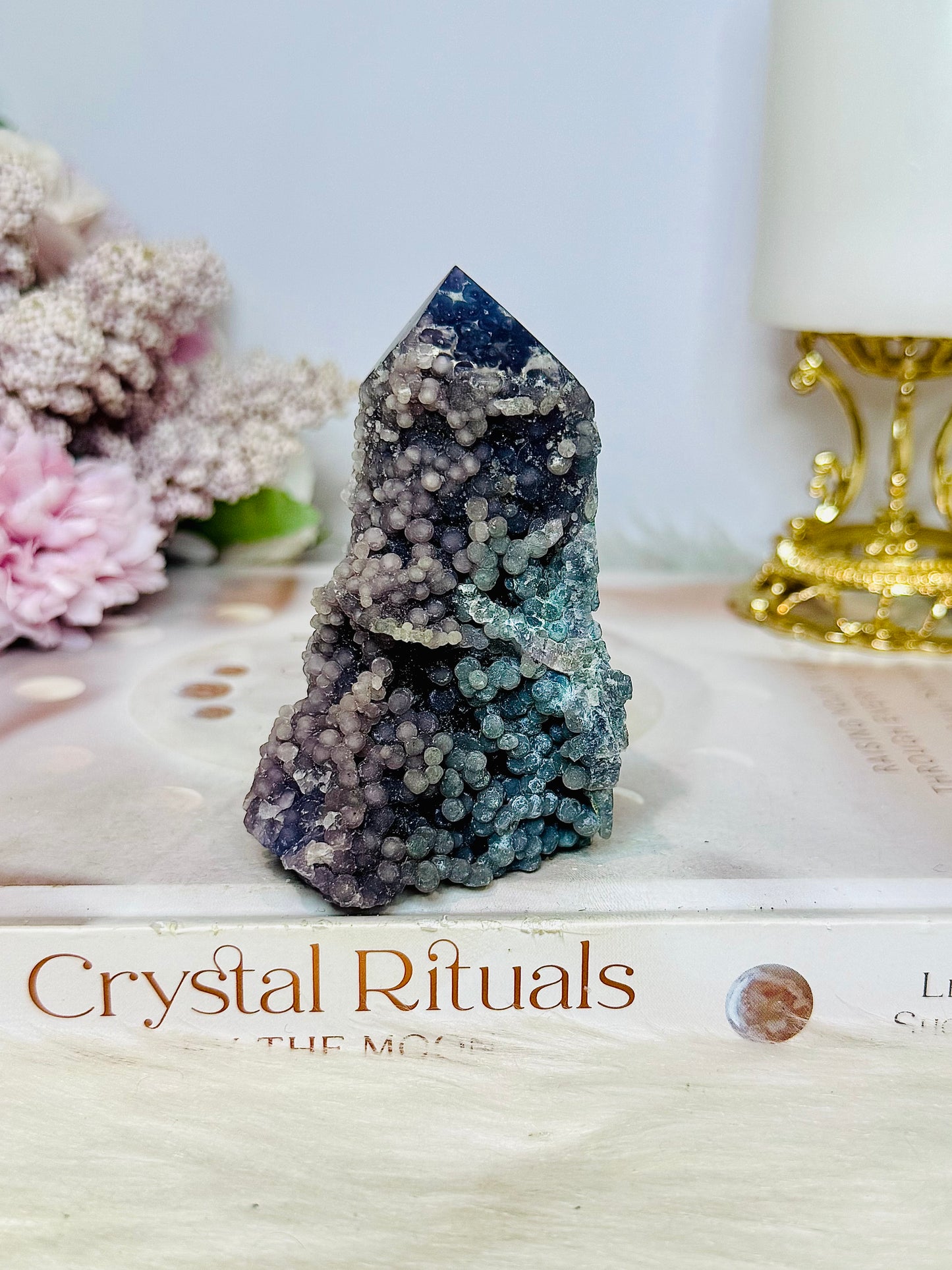 Natural Grape Agate Freeform | Tower 8cm