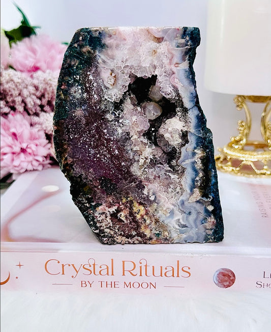 WOW!! Absolutely Divine Stunning Large 975gram Druzy Pink Amethyst Freeform From Brazil