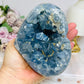 Deep Blue Large Chunky Celestite Heart 13cm 1.3KG