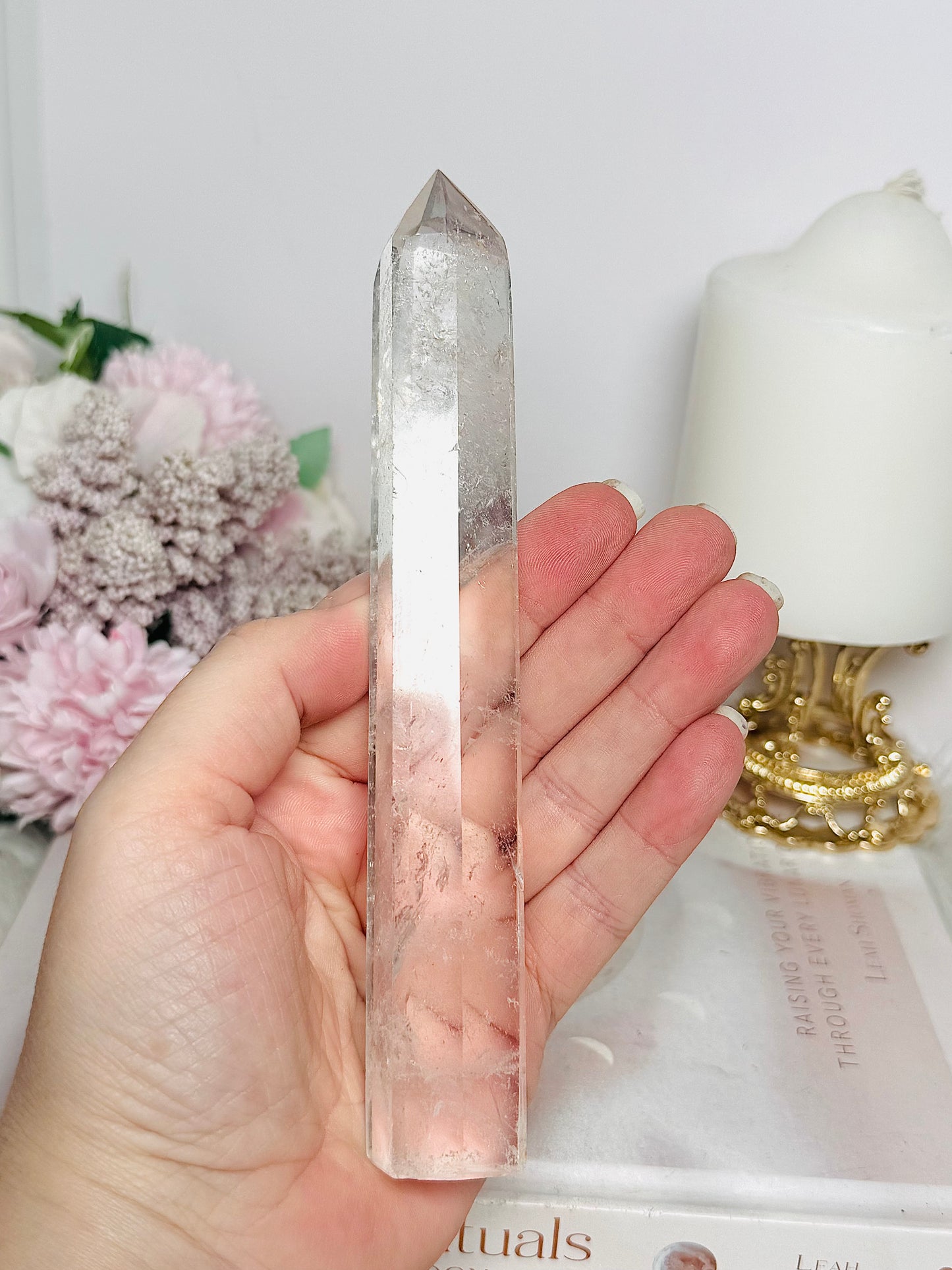 Clear Quartz High Grade Tower 16cm