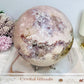 A Collectors Piece ~ Huge Druzy Pink Amethyst High Grade Sphere On Stand 2.7KG 12cm